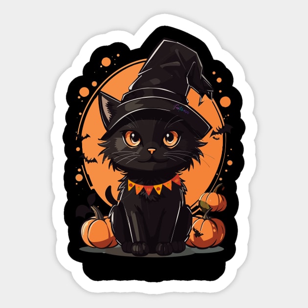 MeowWeen Halloween Sticker by Funtomass